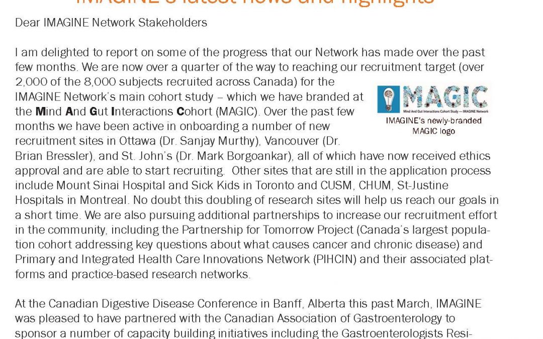 IMAGINE Network Newsletter #8