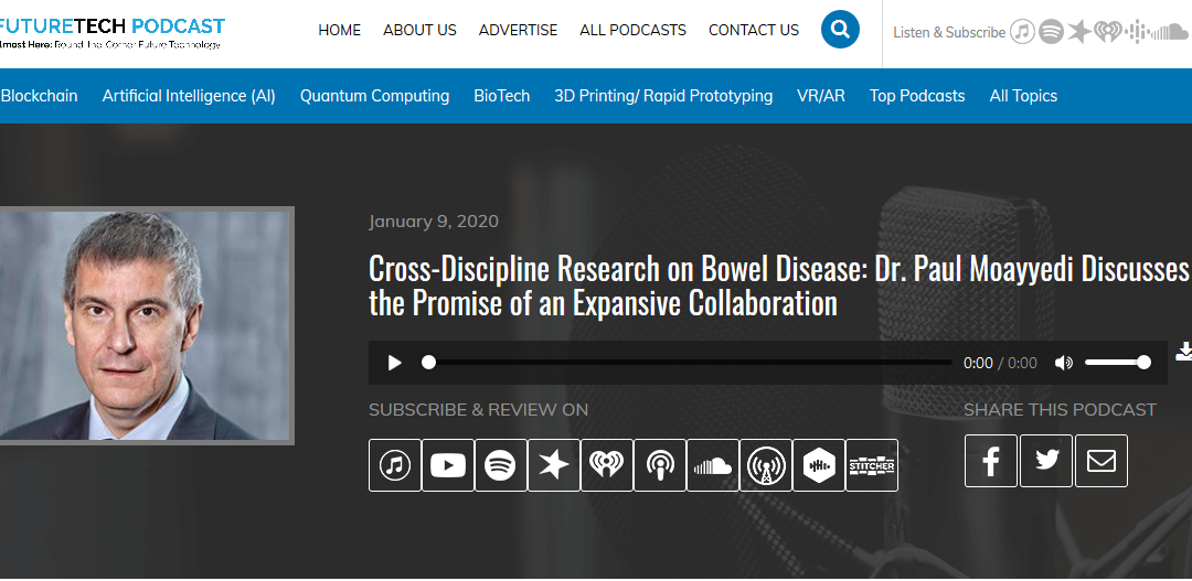 Dr. Paul Moayyedi on FutureTech podcast