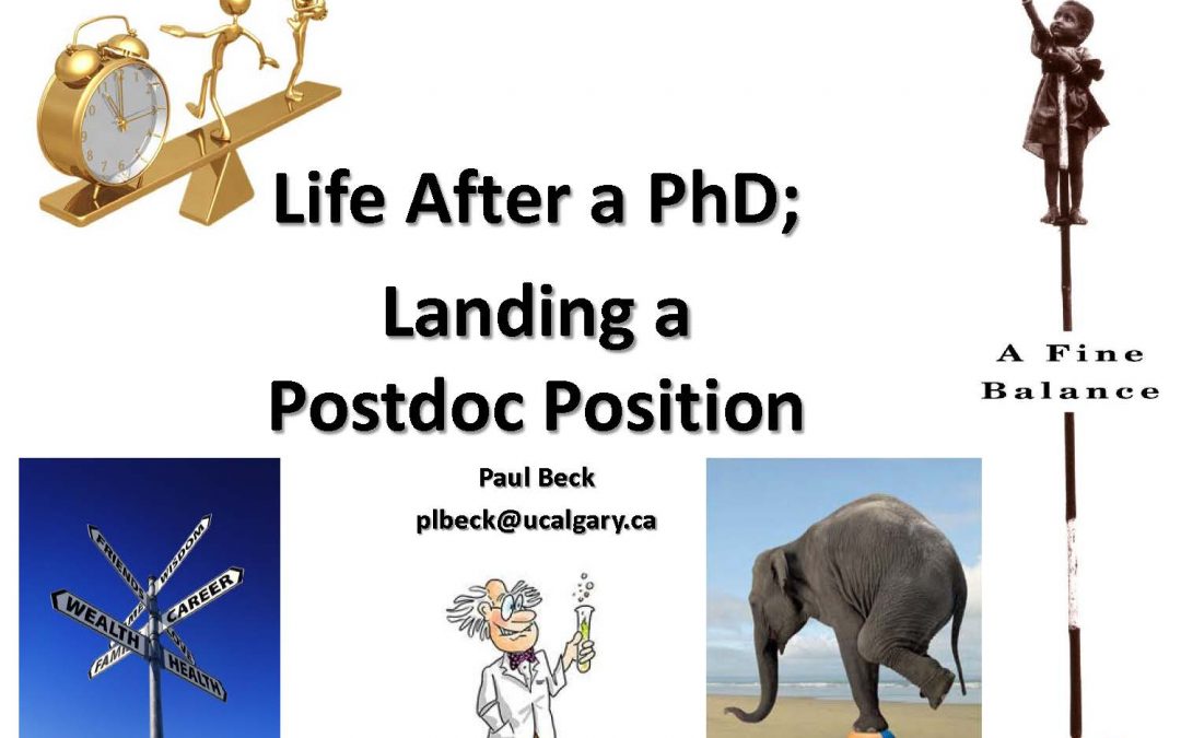 Life After a PhD: Landing a Post Doc Postition
