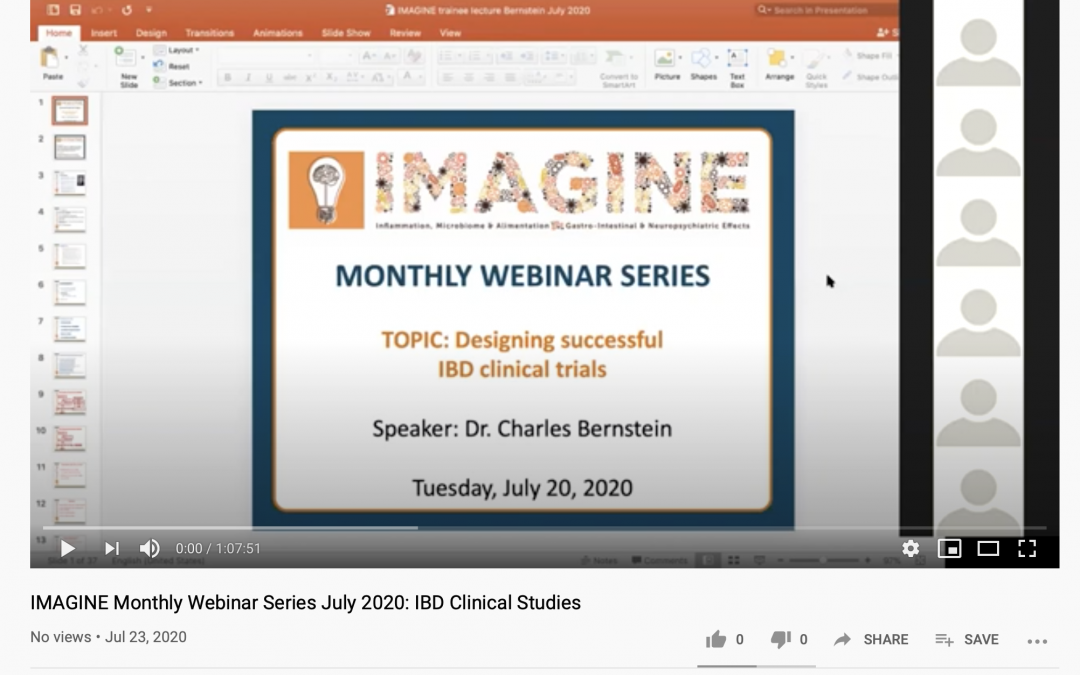 IMAGINE Monthly Webinar Series: July 2020 IBD Clinical Studies