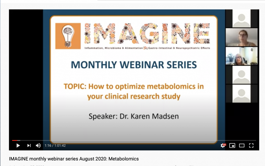 IMAGINE Monthly Webinar Series: August 2020 Metabolomics